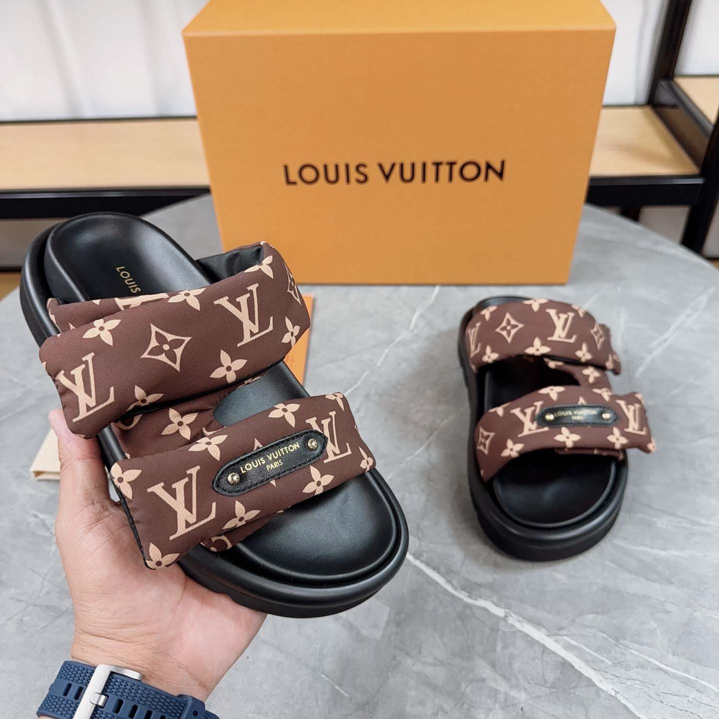 Louis Vuitton Pool Pillow Flat Comfort Mule - DopestKickz