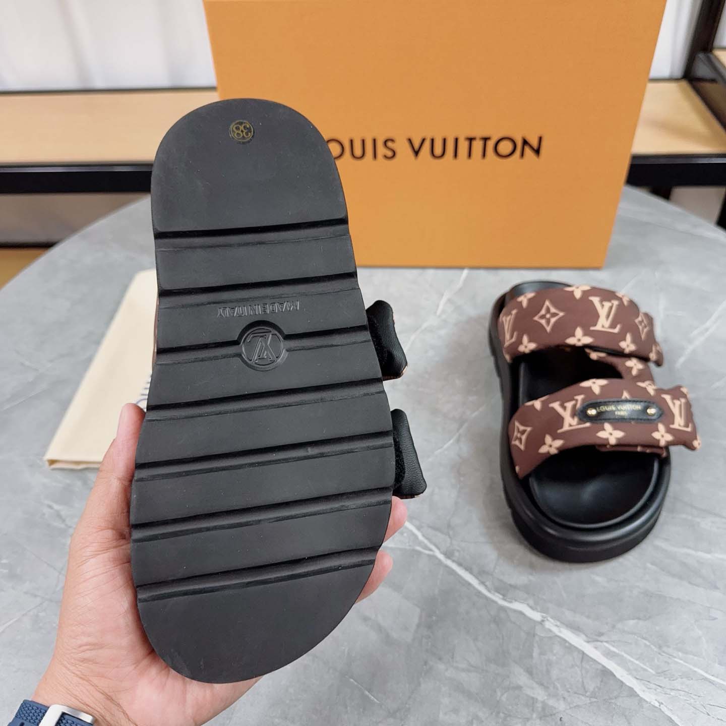 Louis Vuitton Pool Pillow Flat Comfort Mule - DopestKickz