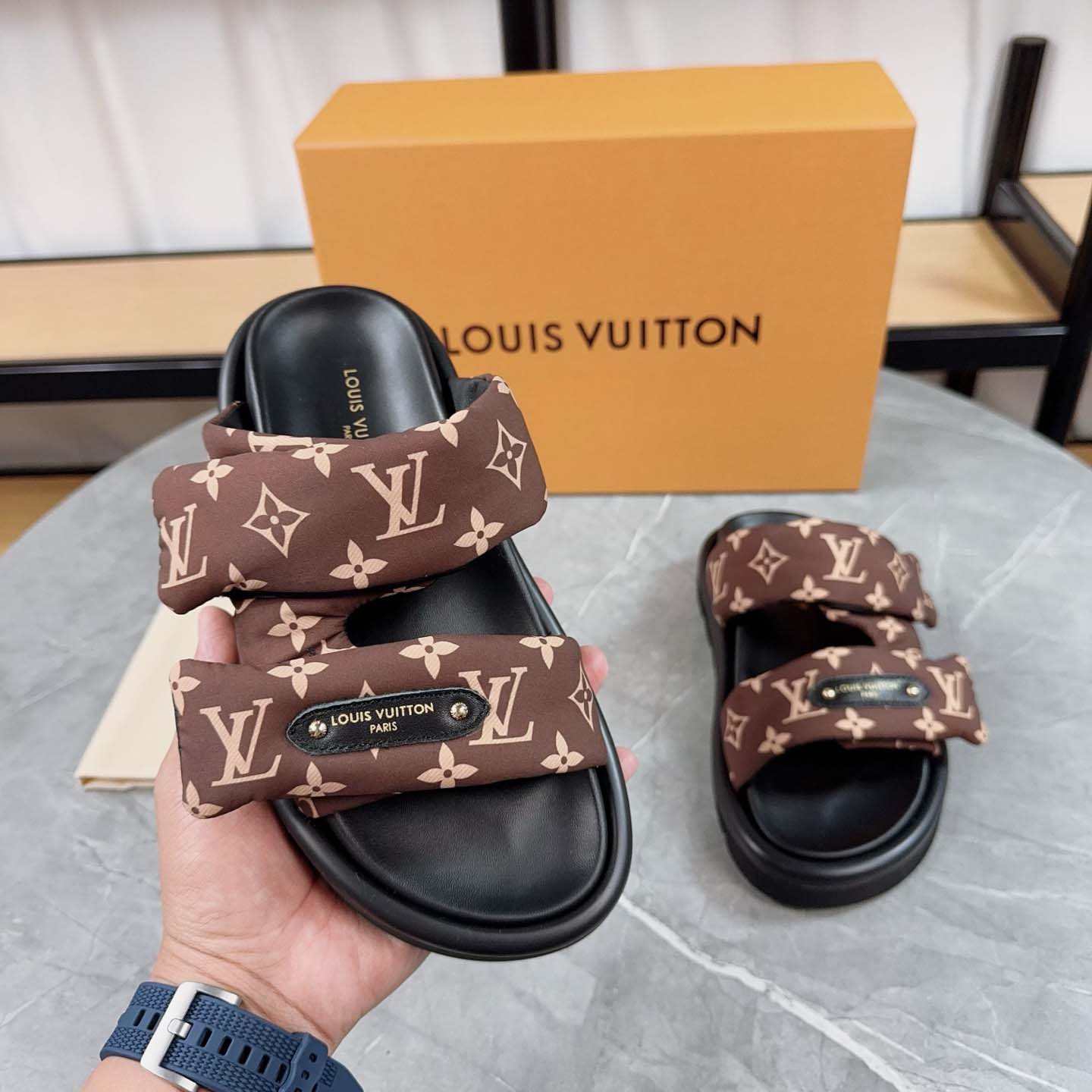 Louis Vuitton Pool Pillow Flat Comfort Mule - DopestKickz