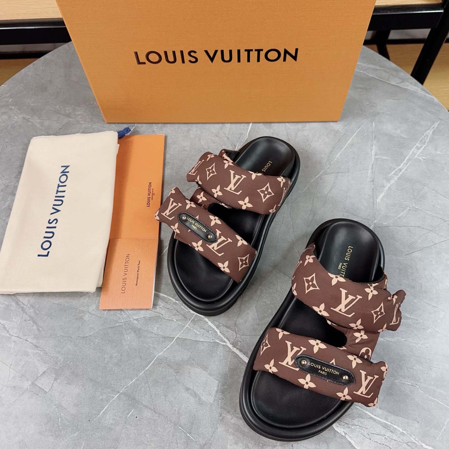 Louis Vuitton Pool Pillow Flat Comfort Mule - DopestKickz