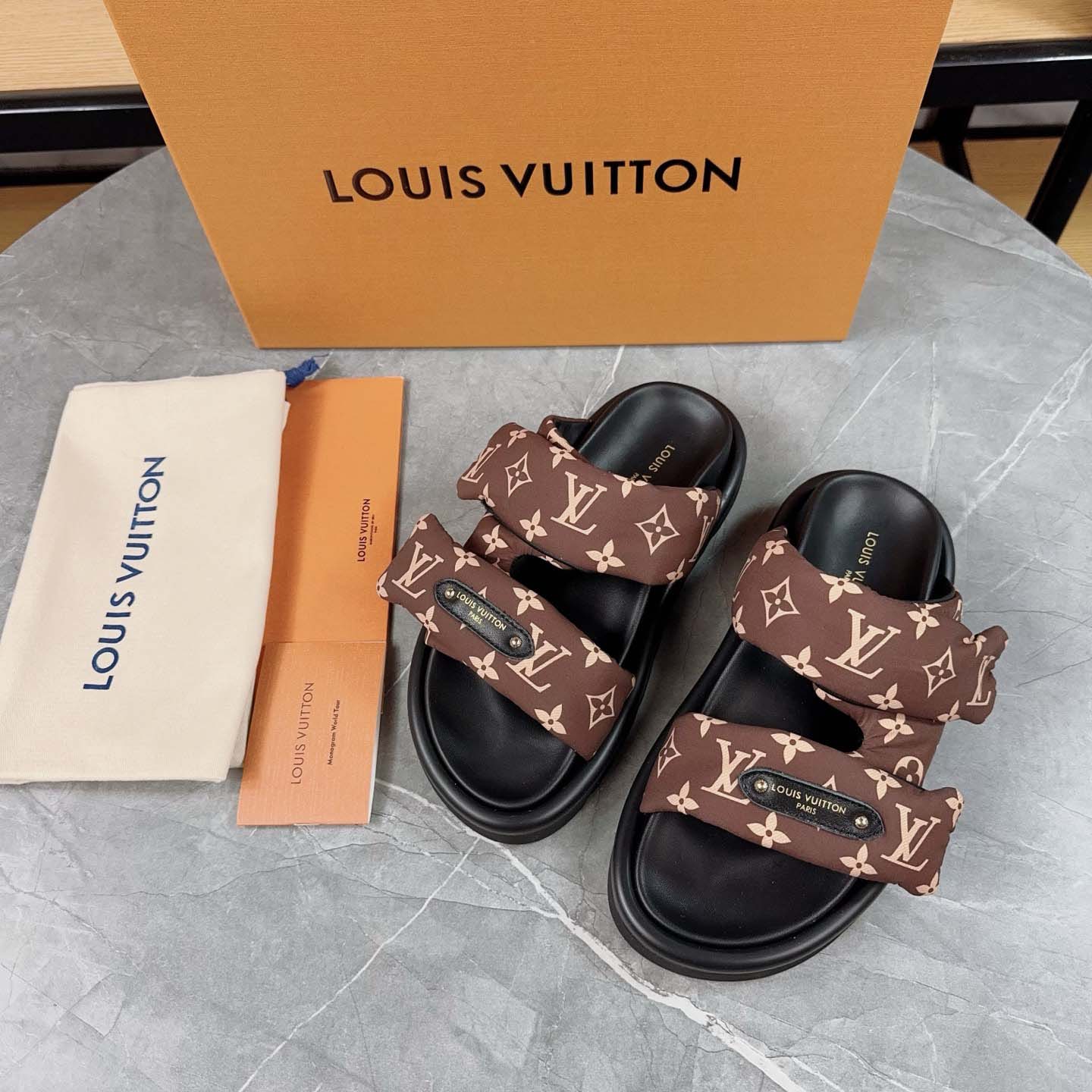 Louis Vuitton Pool Pillow Flat Comfort Mule - DopestKickz