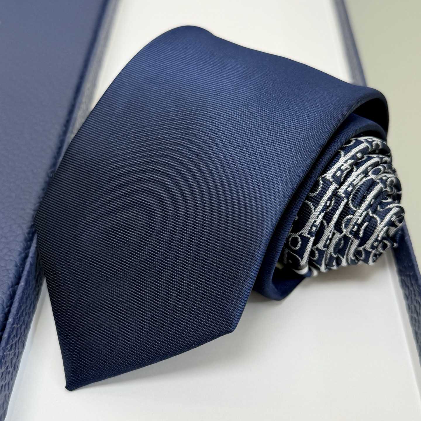 Dior Striped Dior Oblique Tie - DopestKickz