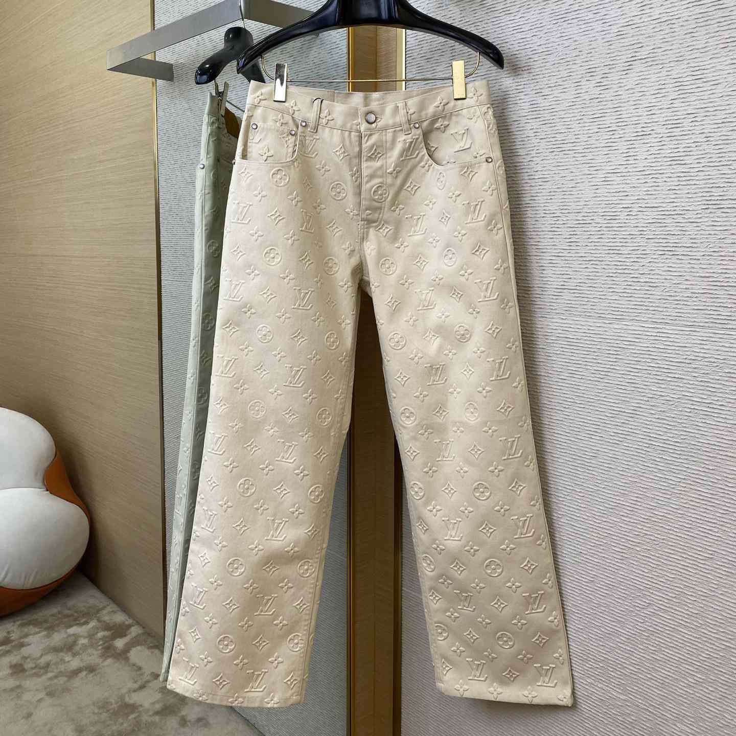 Louis Vuitton Damier Denim Pants - DopestKickz