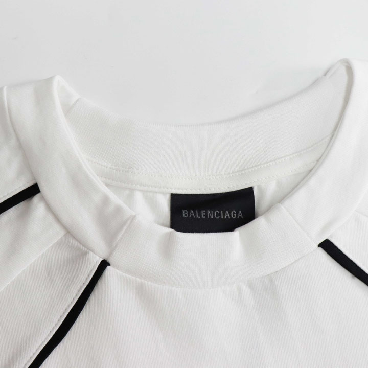 Balenciaga Paris Soccer T-Shirt Oversized In White - DopestKickz