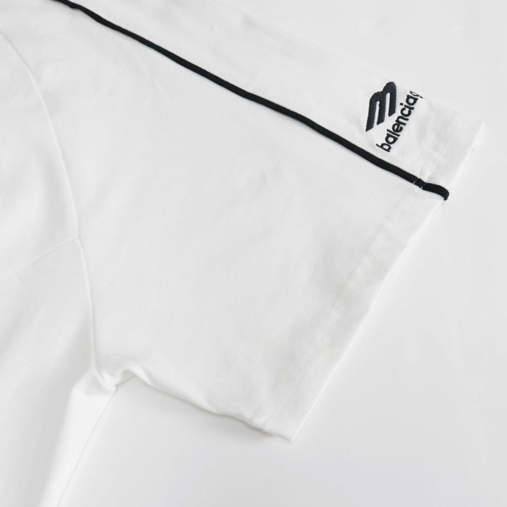 Balenciaga Paris Soccer T-Shirt Oversized In White - DopestKickz