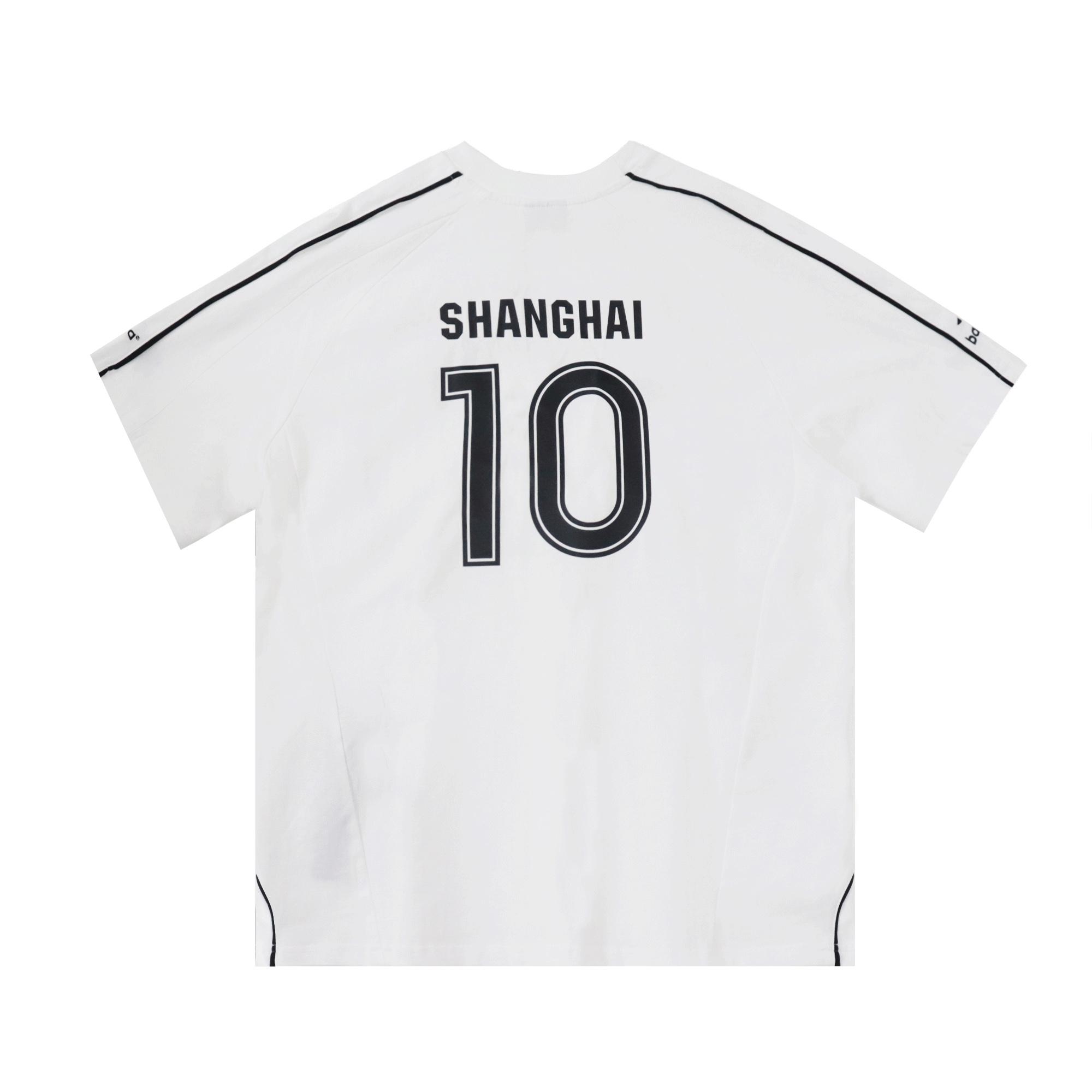 Balenciaga Paris Soccer T-Shirt Oversized In White - DopestKickz