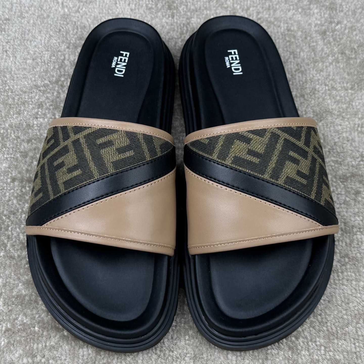 Fendi Diagonal Slides  - DopestKickz
