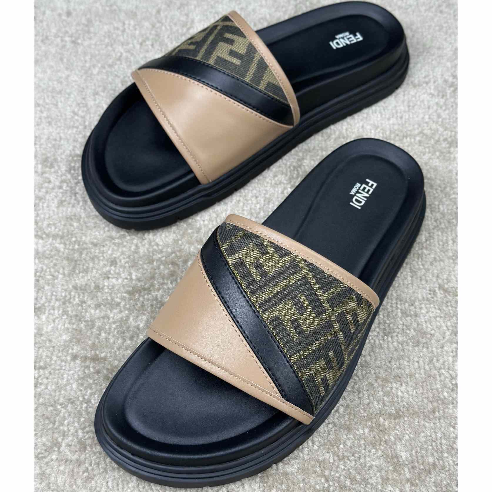 Fendi Diagonal Slides  - DopestKickz