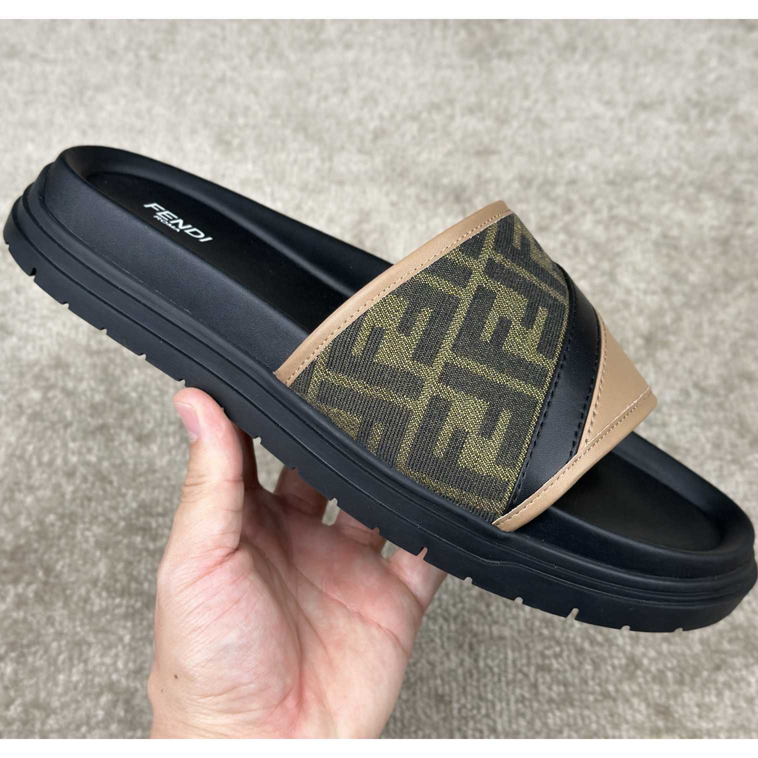 Fendi Diagonal Slides  - DopestKickz