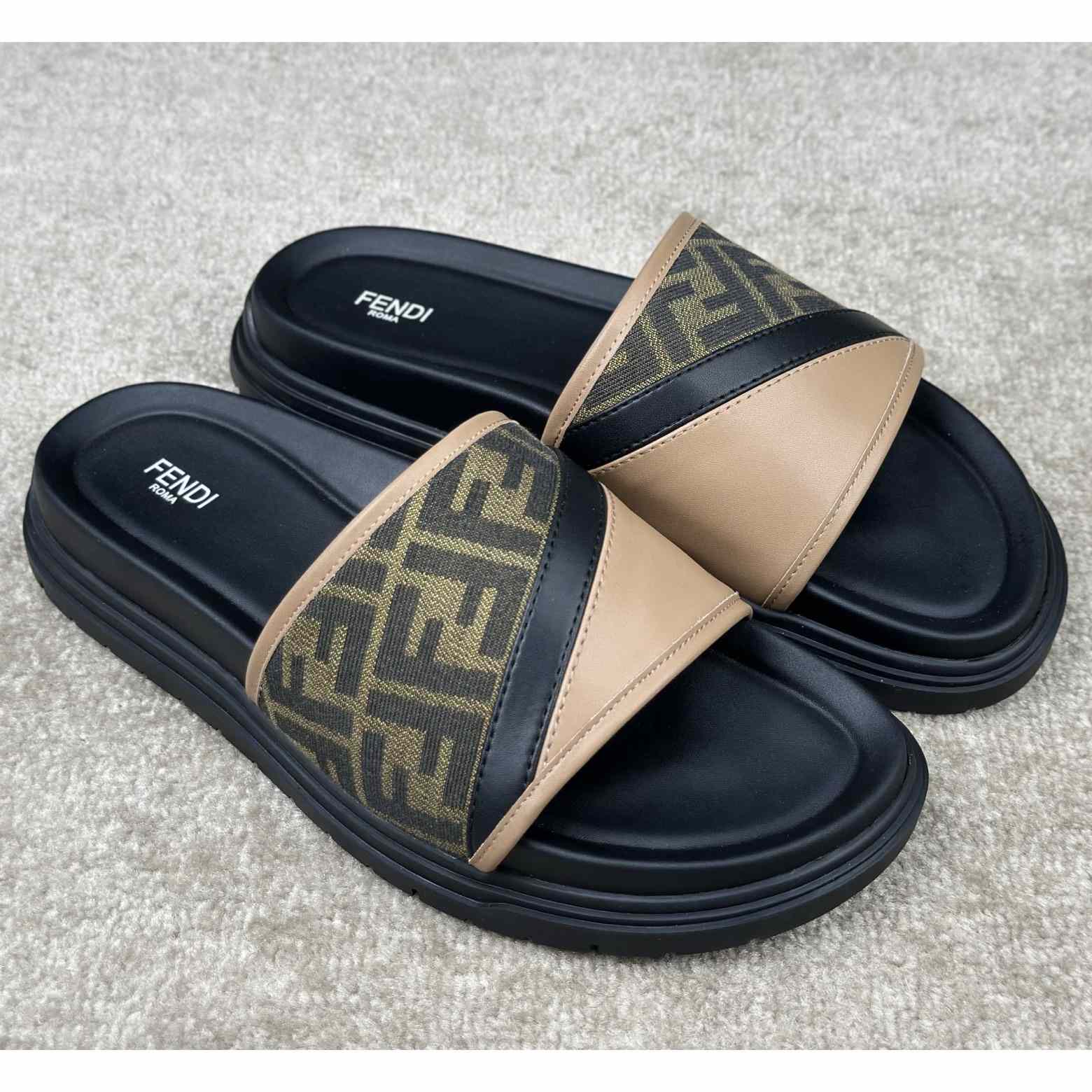 Fendi Diagonal Slides  - DopestKickz