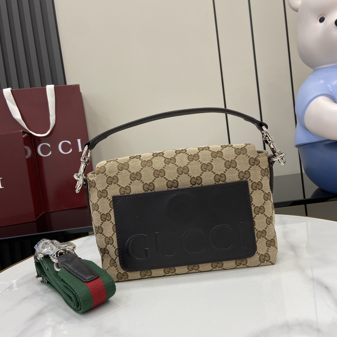 Gucci Small GG Crossbody Bag With Web - DopestKickz