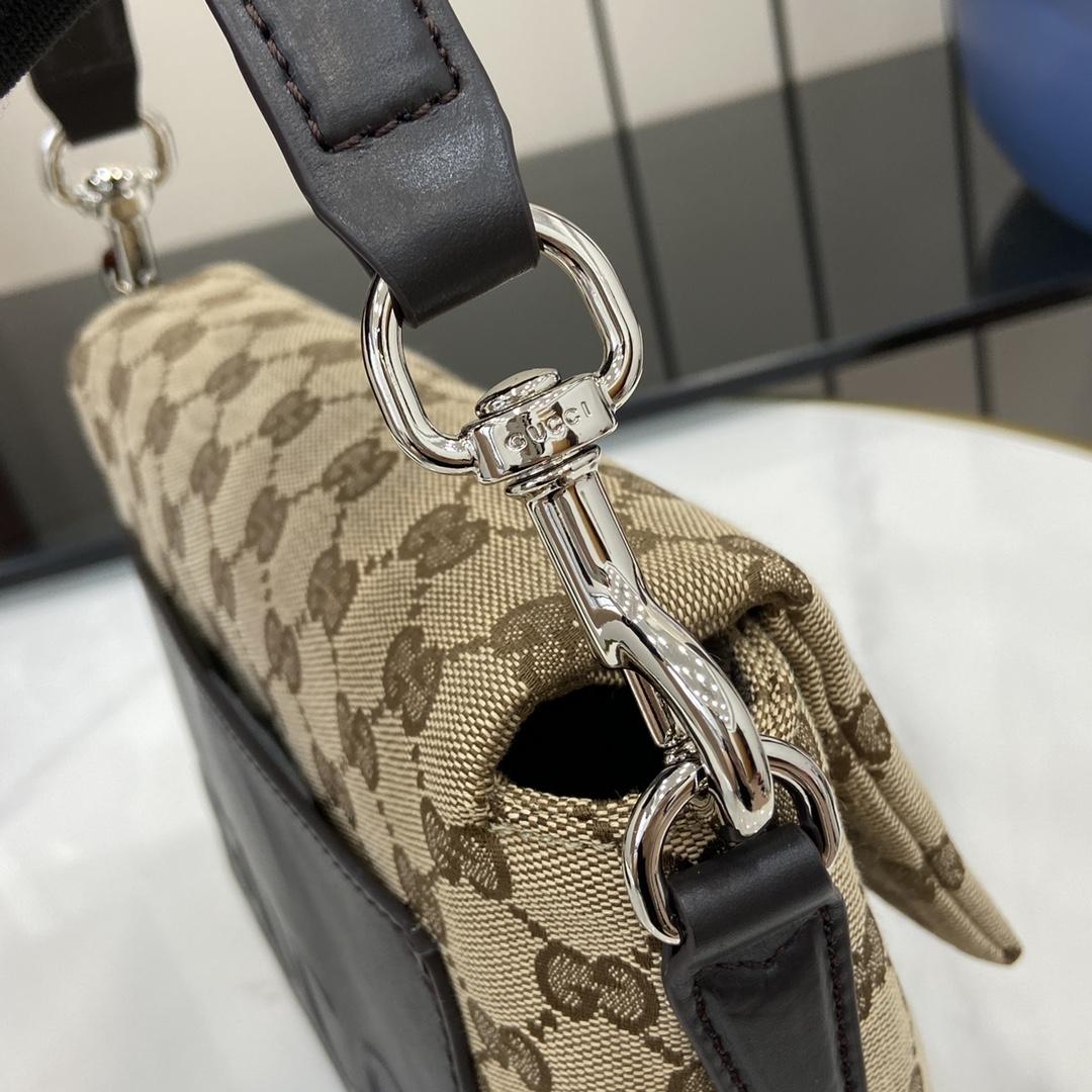 Gucci Small GG Crossbody Bag With Web - DopestKickz