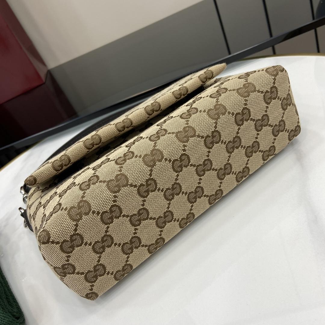 Gucci Small GG Crossbody Bag With Web - DopestKickz