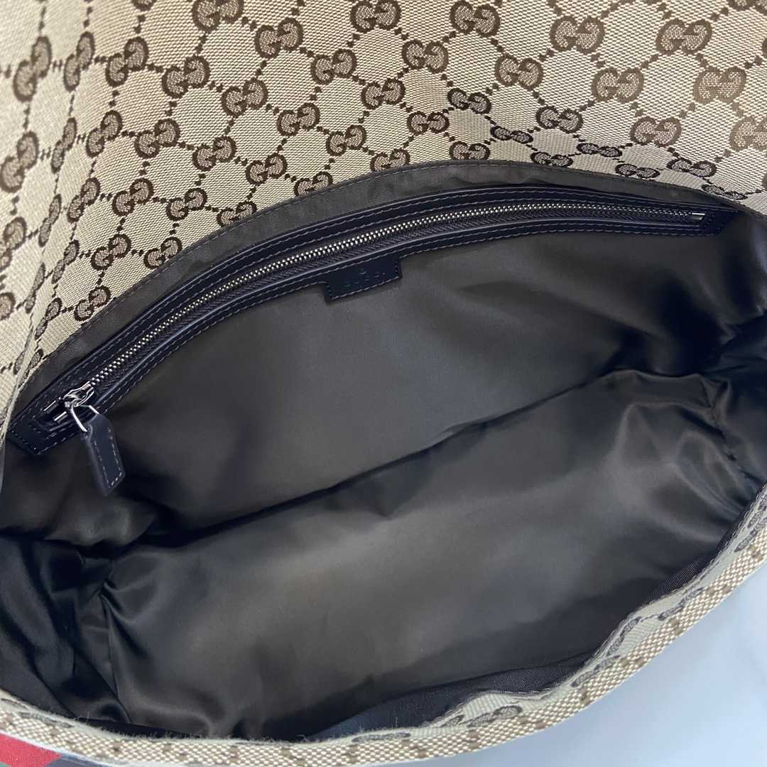 Gucci Medium GG Crossbody Bag With Web - DopestKickz