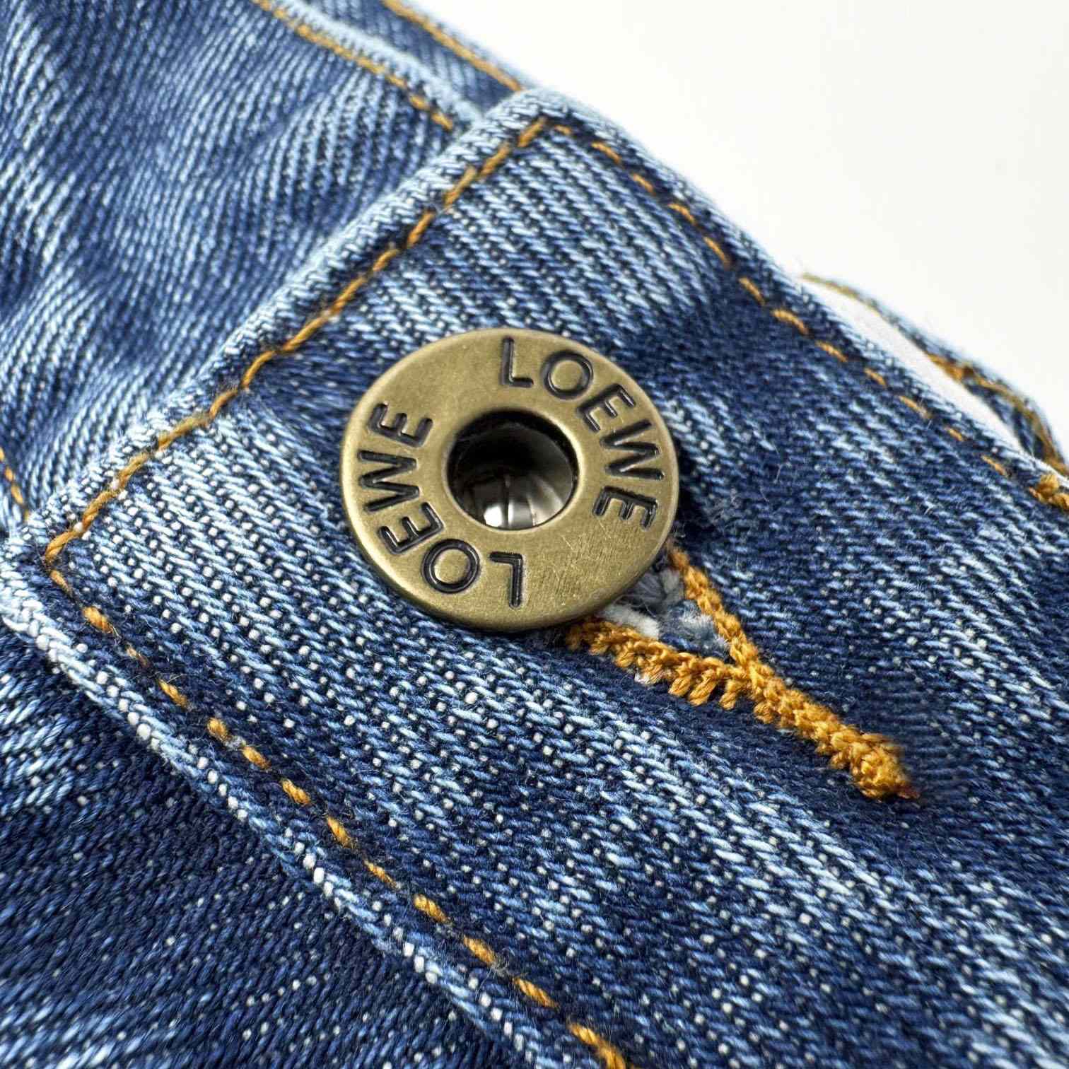 Loewe Anagram Baggy Jeans 'Blue Denim' - DopestKickz