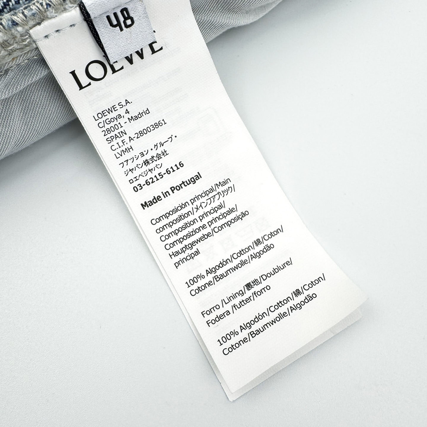 Loewe Anagram Baggy Jeans 'Blue Denim' - DopestKickz