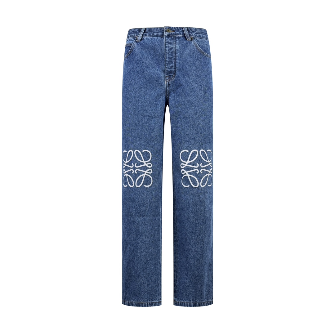 Loewe Anagram Baggy Jeans 'Blue Denim' - DopestKickz