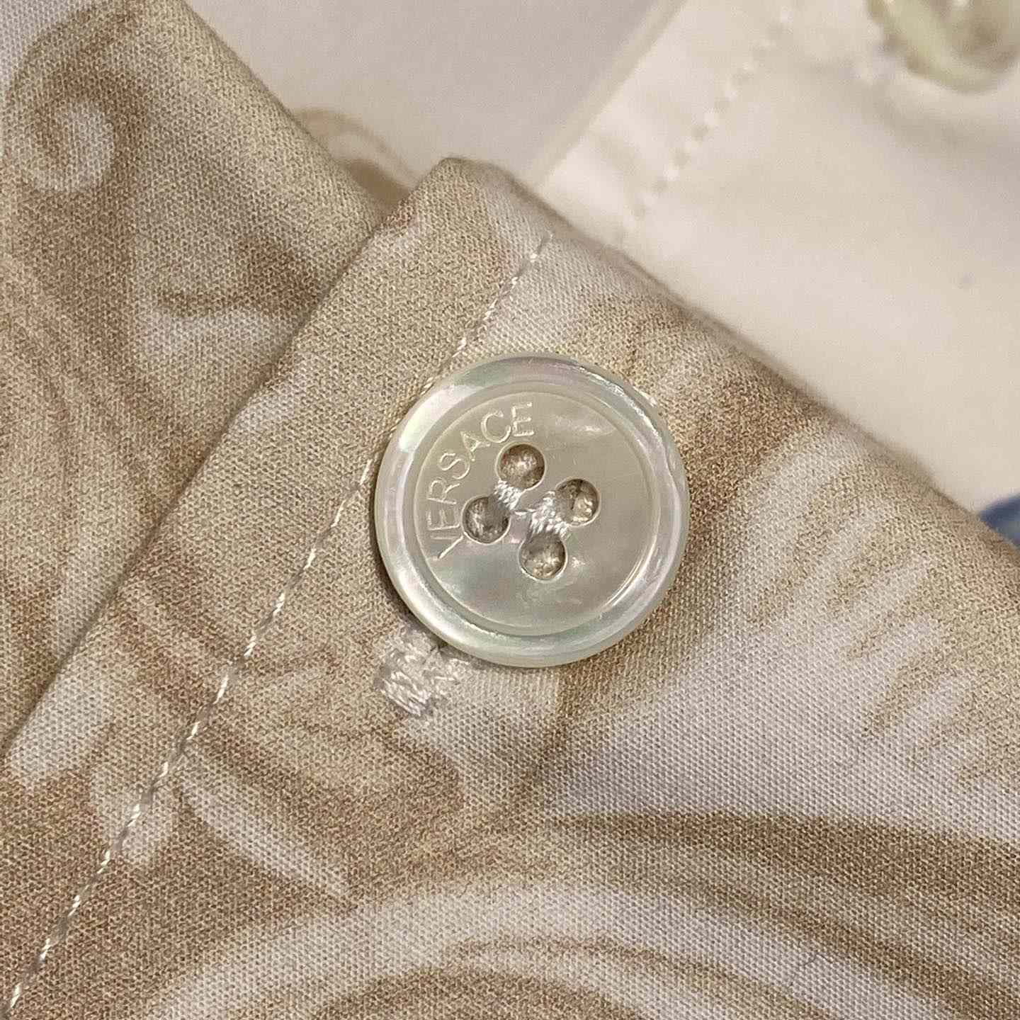 Versace Barocco Sea Cotton Shirt - DopestKickz