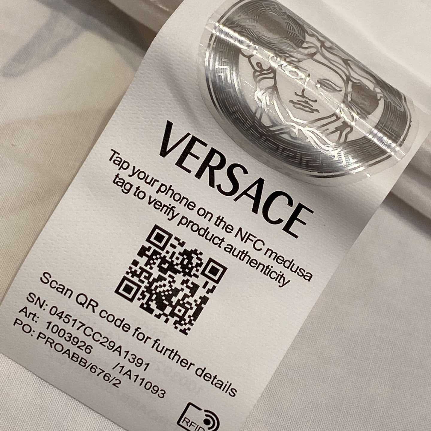 Versace Barocco Sea Cotton Shirt - DopestKickz