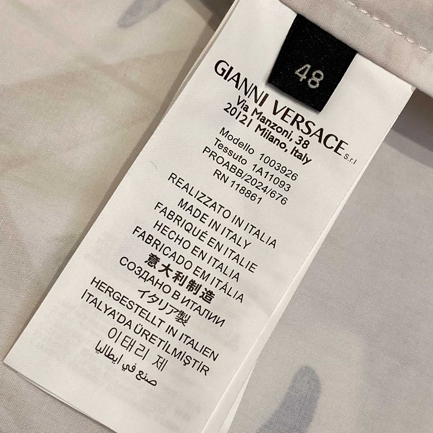 Versace Barocco Sea Cotton Shirt - DopestKickz