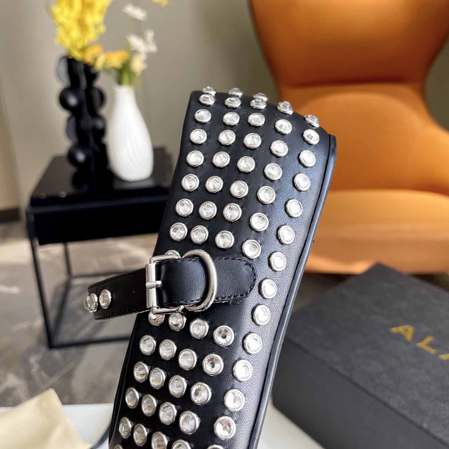 Alaïa Strass Lambskin Ballet Flats - DopestKickz