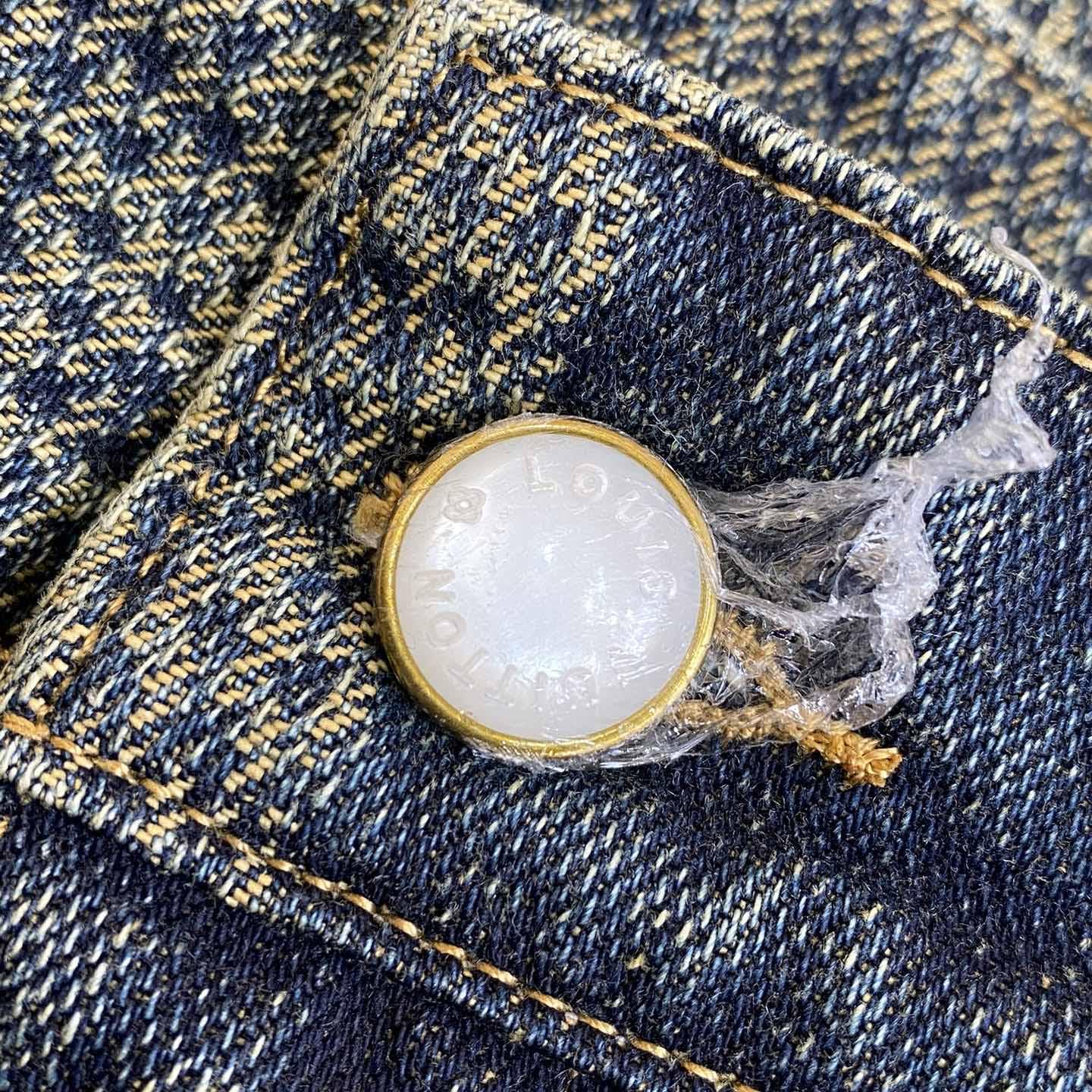 Louis Vuitton Damier Denim Pants - DopestKickz