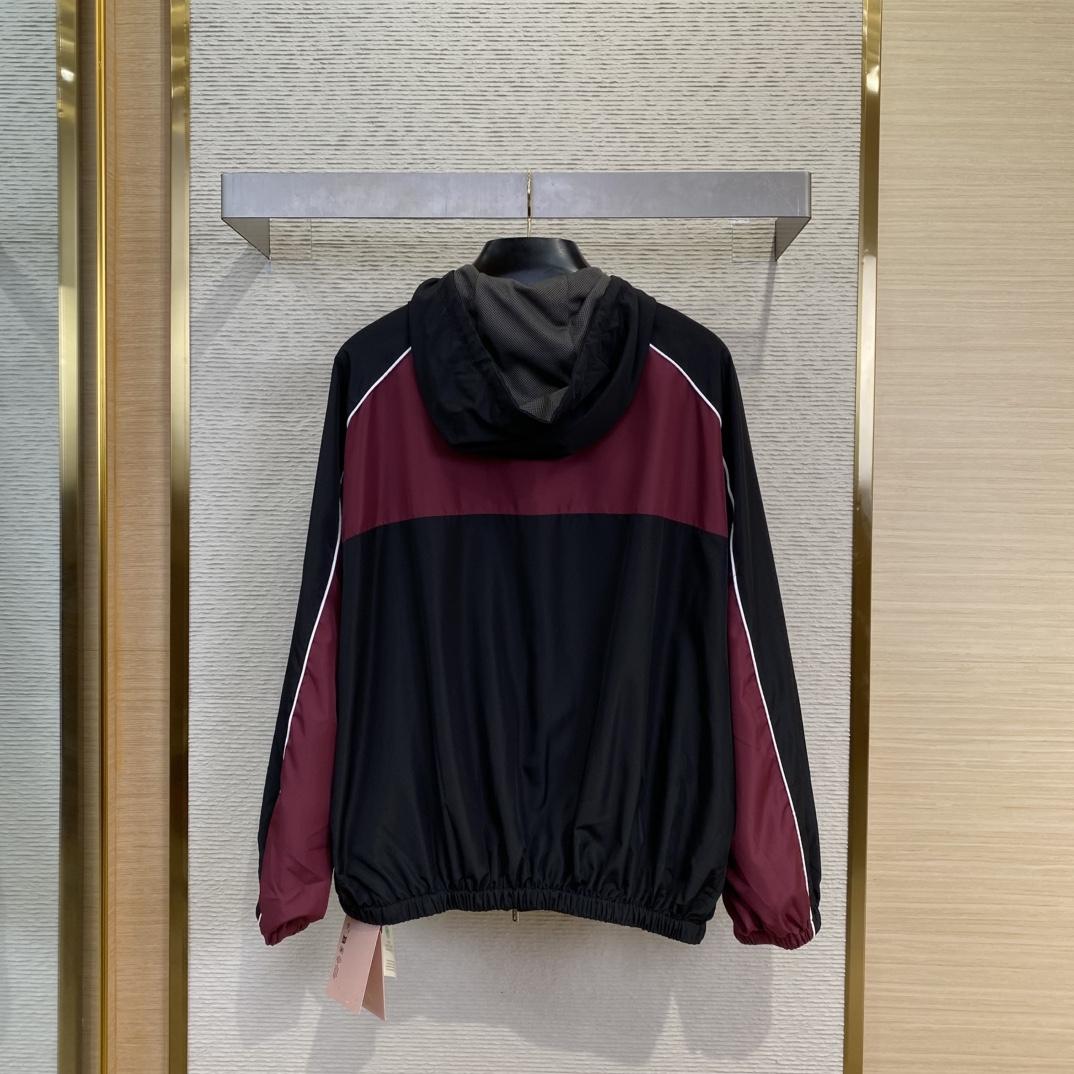 Miu Miu Technical Silk Zipper Blouson Jacket - DopestKickz