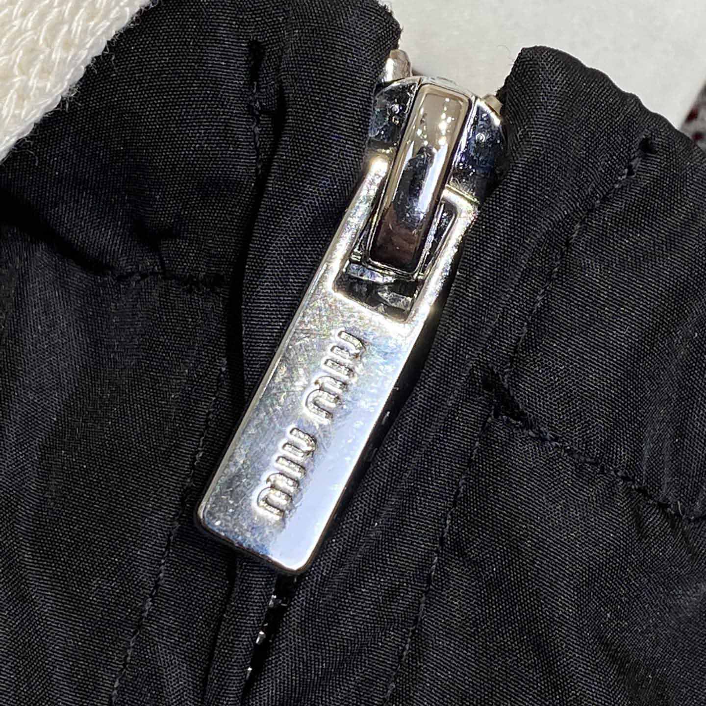 Miu Miu Technical Silk Zipper Blouson Jacket - DopestKickz