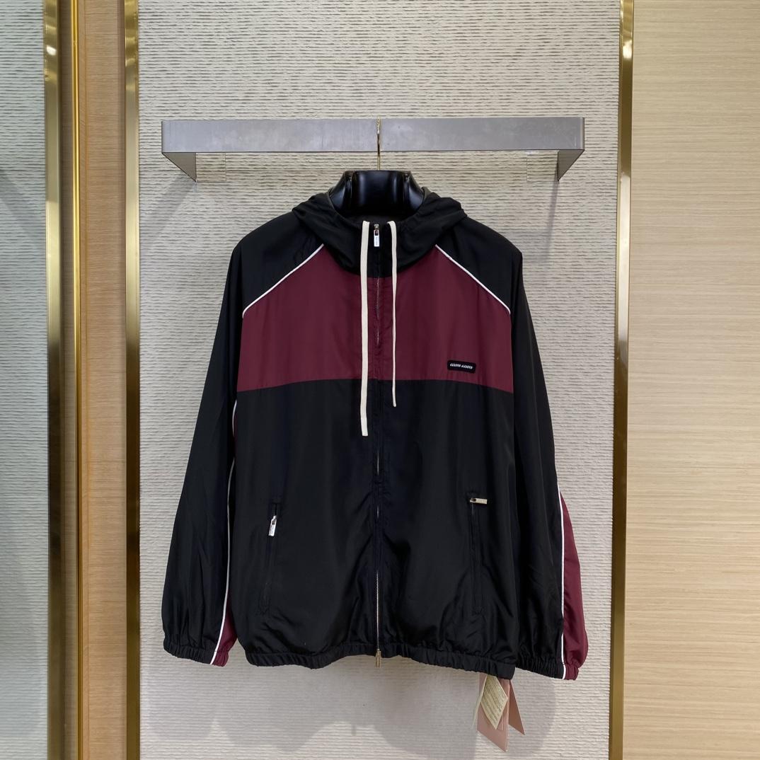 Miu Miu Technical Silk Zipper Blouson Jacket - DopestKickz