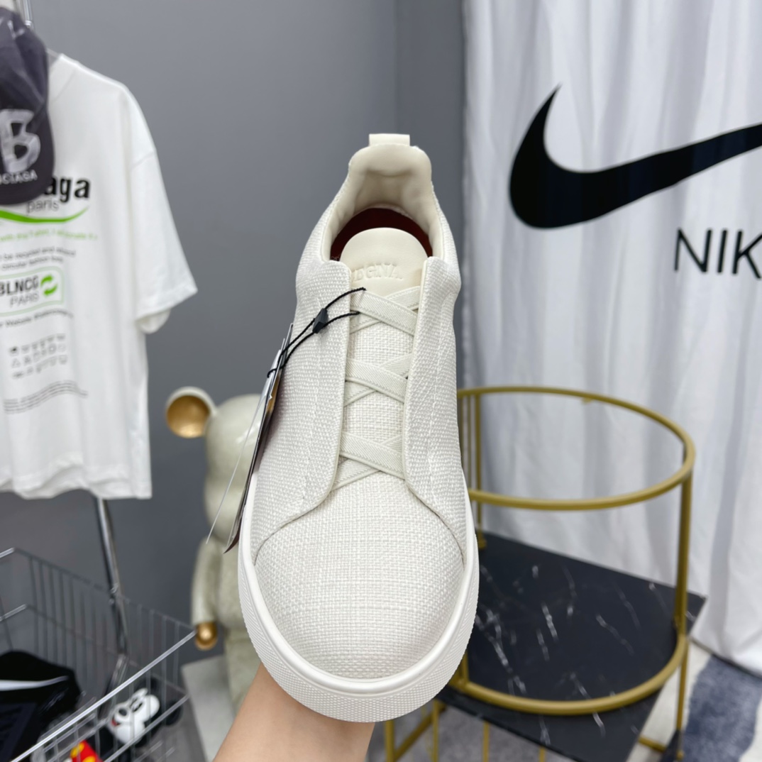 Zegna Triple Stitch Sneakers - DopestKickz