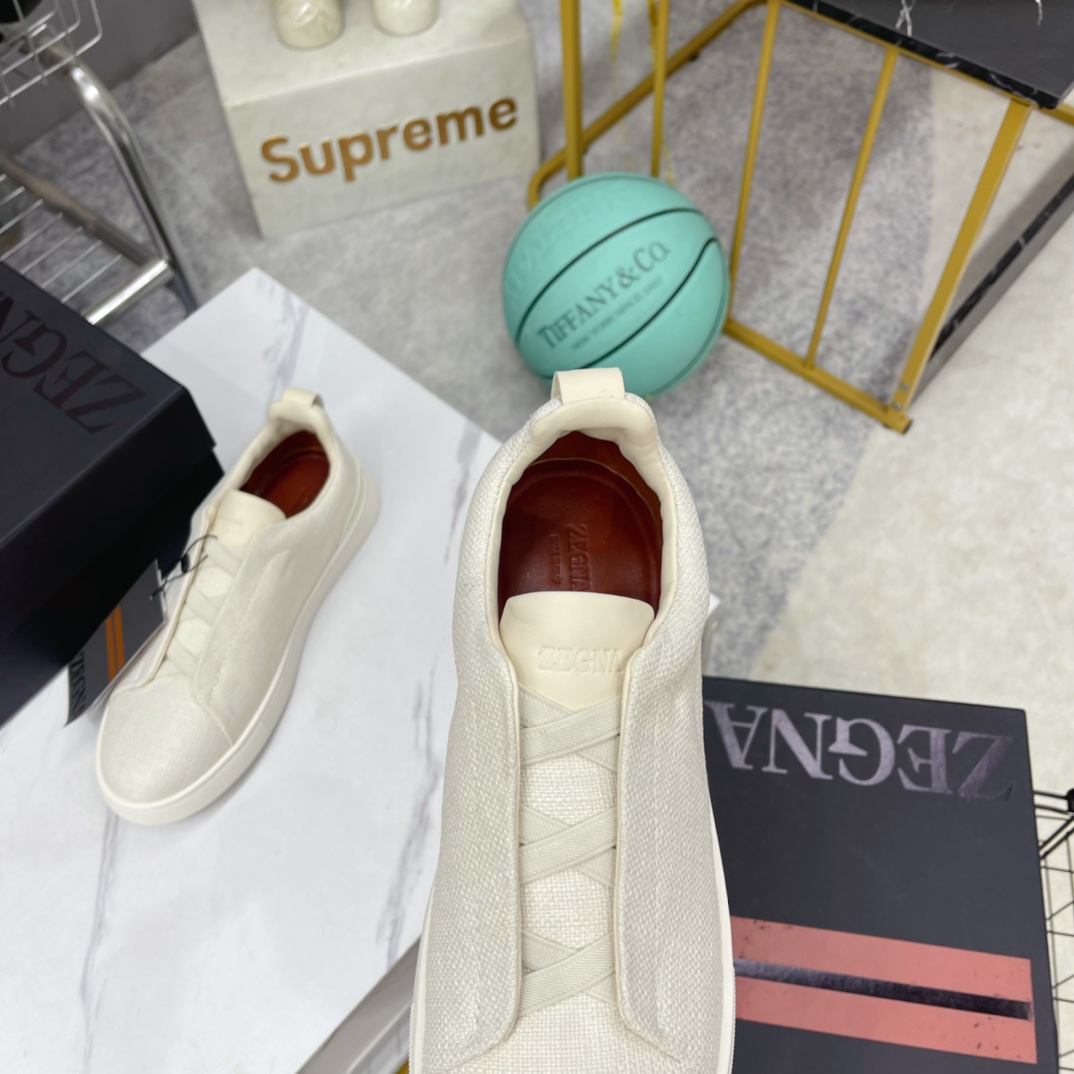 Zegna Triple Stitch Sneakers - DopestKickz