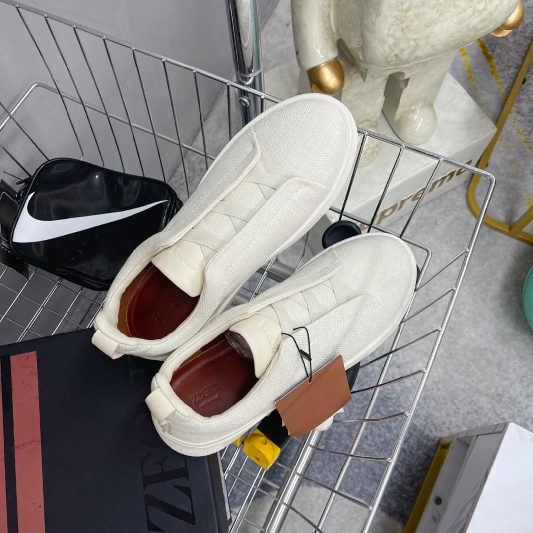 Zegna Triple Stitch Sneakers - DopestKickz