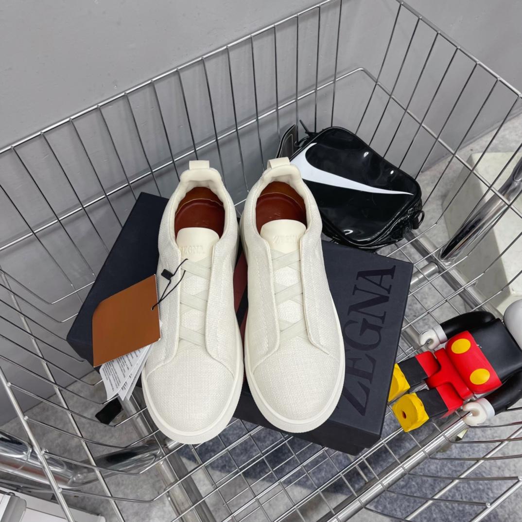 Zegna Triple Stitch Sneakers - DopestKickz