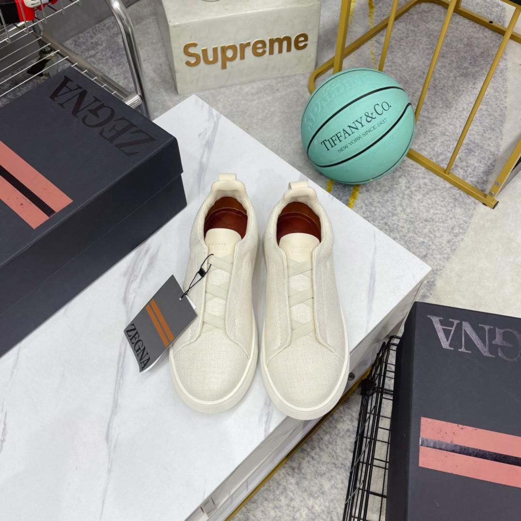 Zegna Triple Stitch Sneakers - DopestKickz