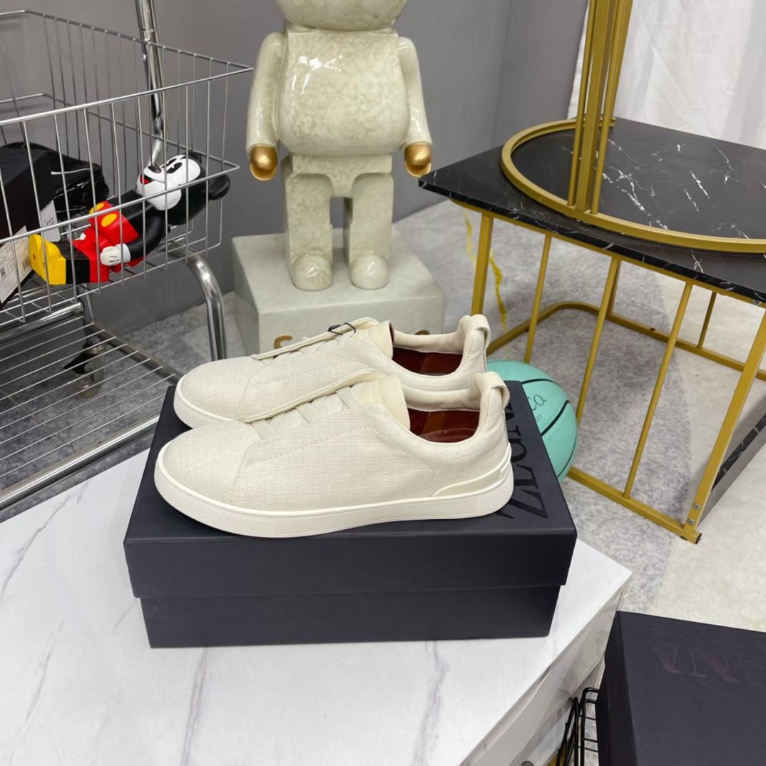 Zegna Triple Stitch Sneakers - DopestKickz