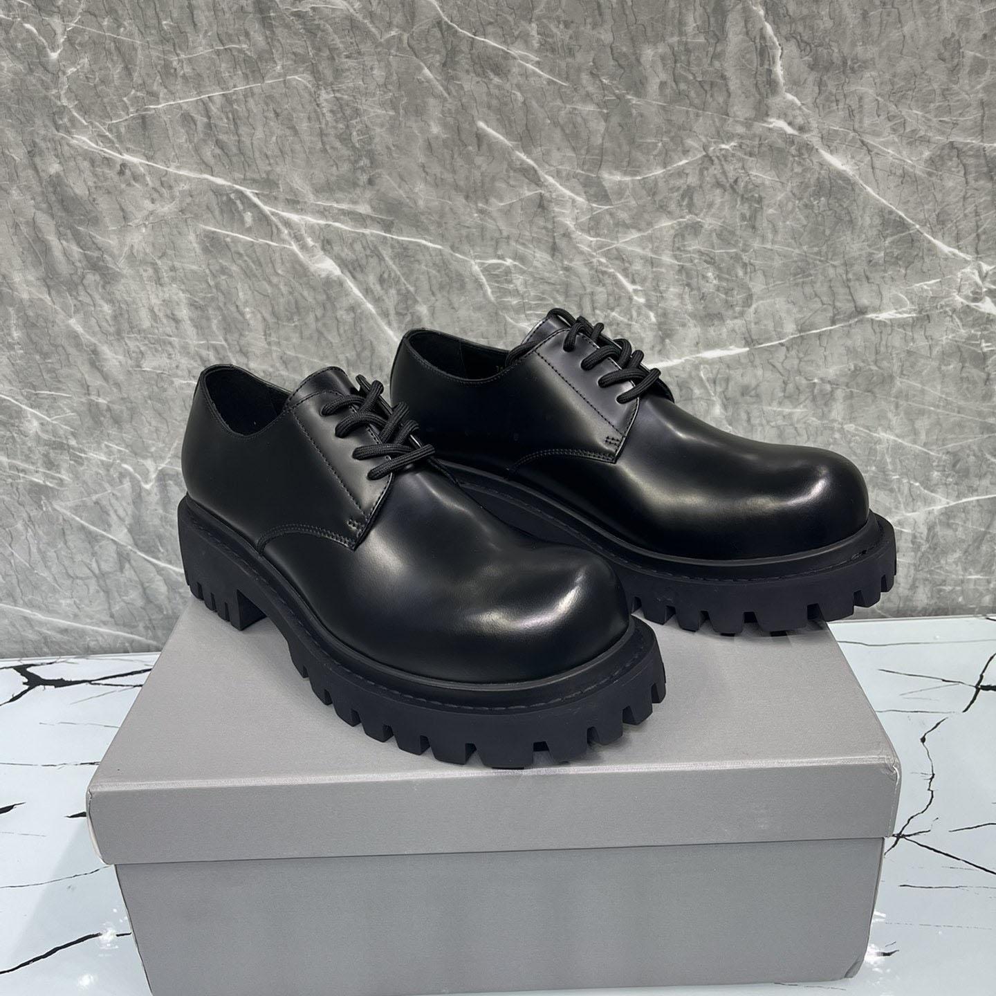 Balenciaga Hummer Derbie In Black Matte Calfskin - DopestKickz