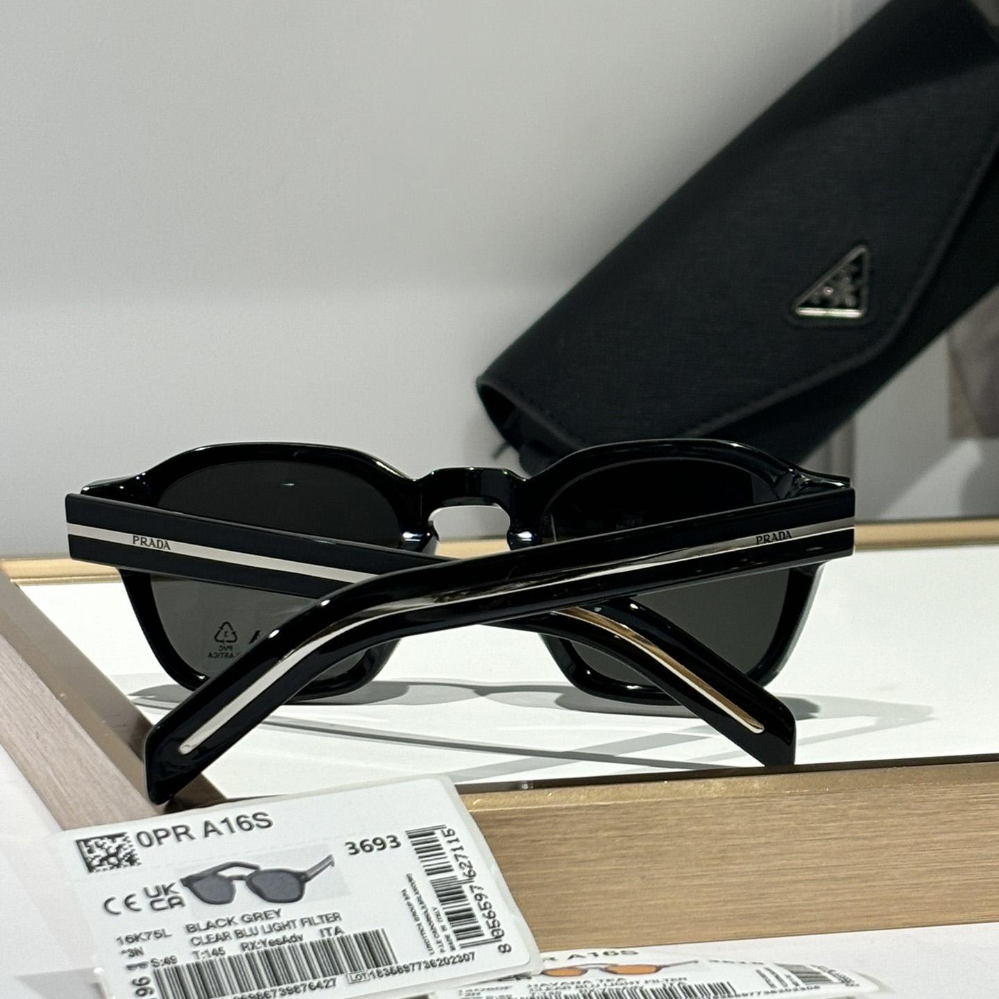 Prada Sunglasses With Iconic Metal Plaque   SPR A16SF - DopestKickz