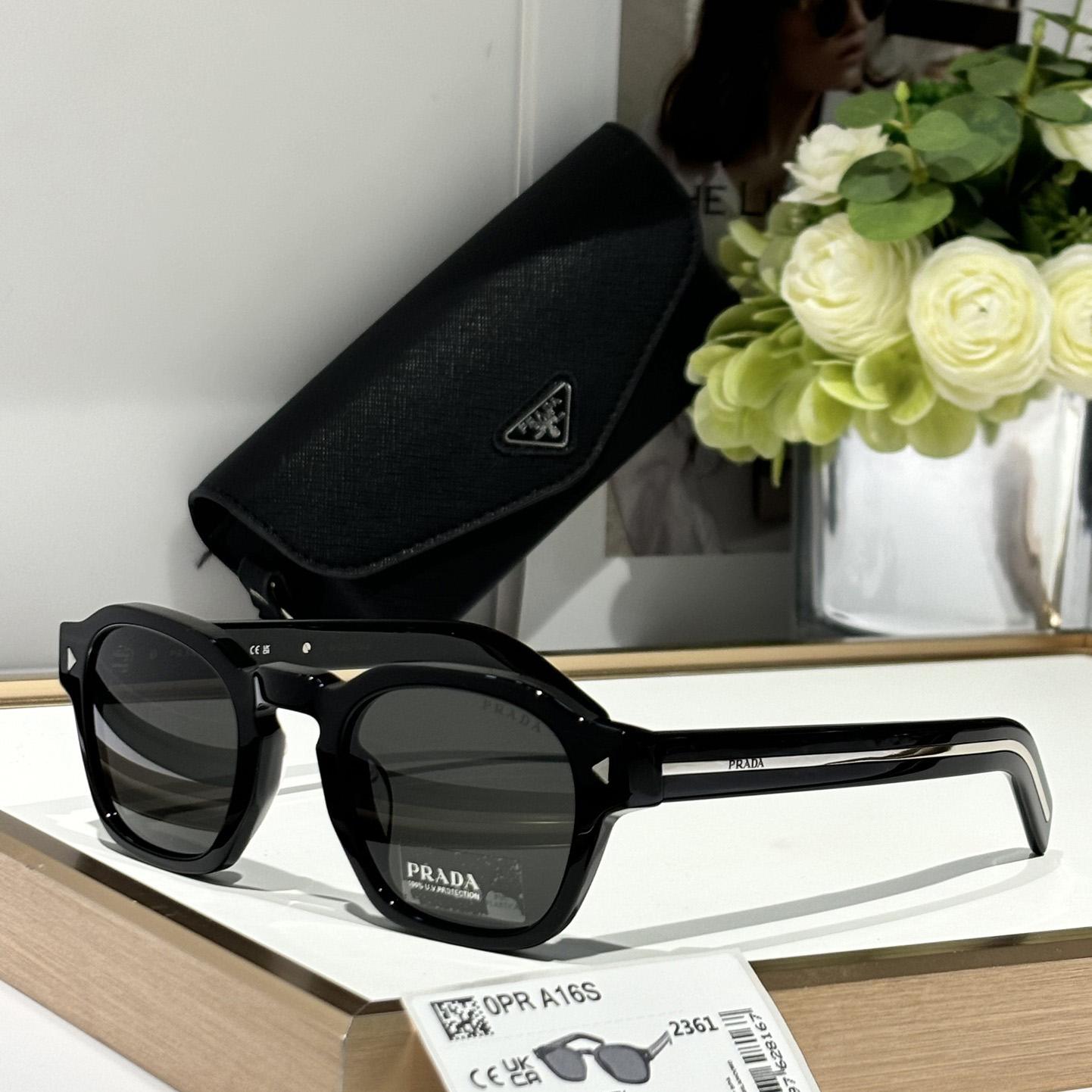 Prada Sunglasses With Iconic Metal Plaque   SPR A16SF - DopestKickz