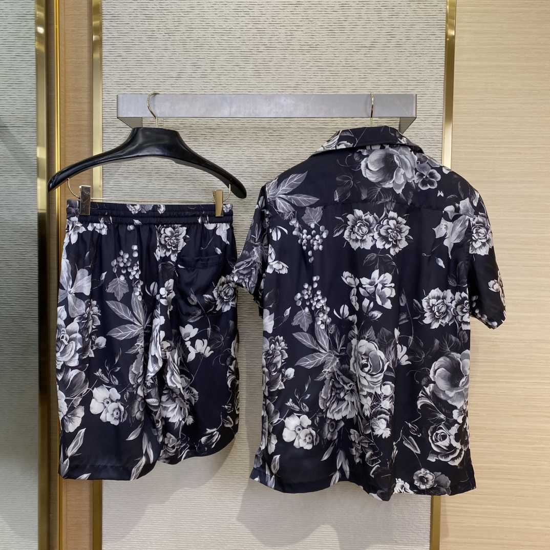 Dolce & Gabbana Floral-print Silk Shirt And Shorts - DopestKickz
