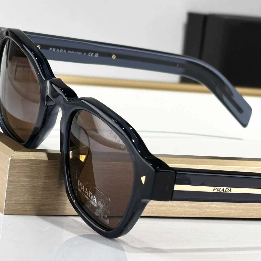 Prada Sunglasses With Iconic Metal Plaque   SPR A16SF - DopestKickz