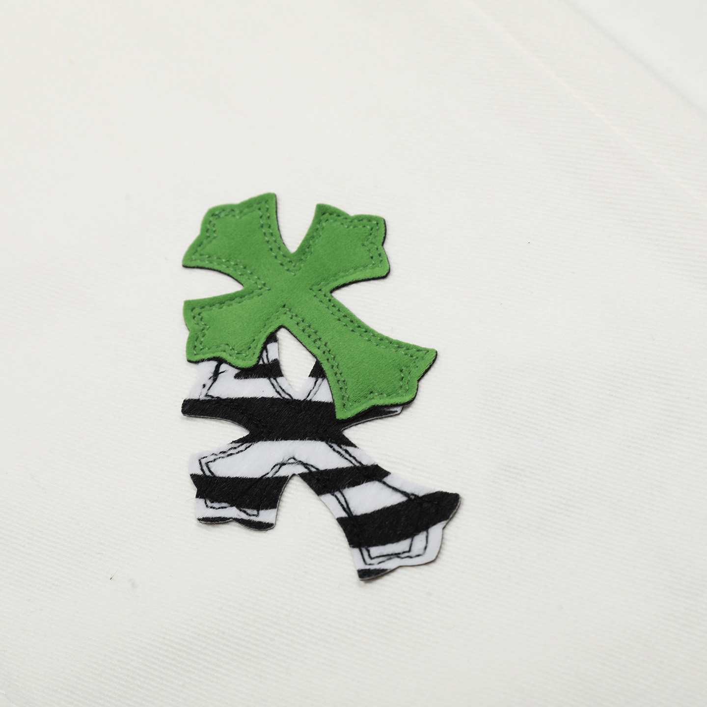 Chrome Hearts Cross Patch Jeans - DopestKickz