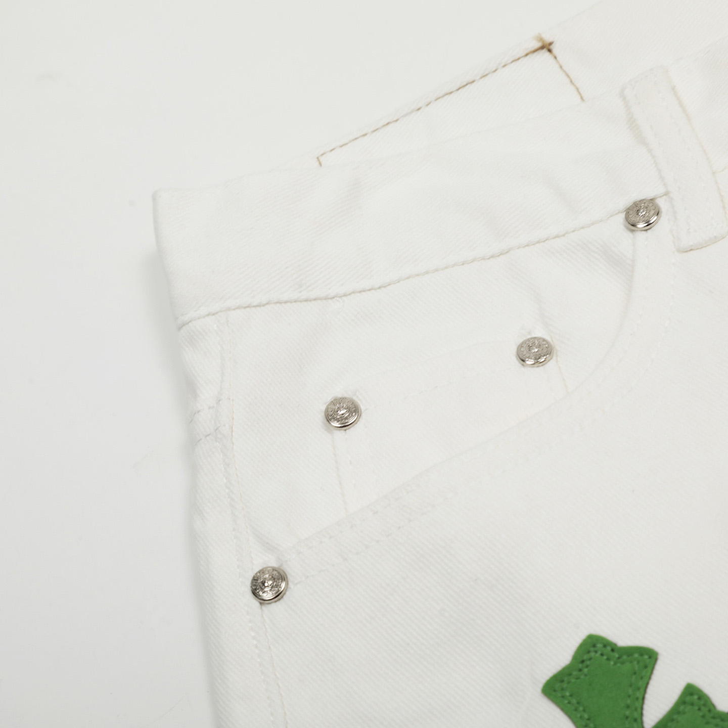 Chrome Hearts Cross Patch Jeans - DopestKickz