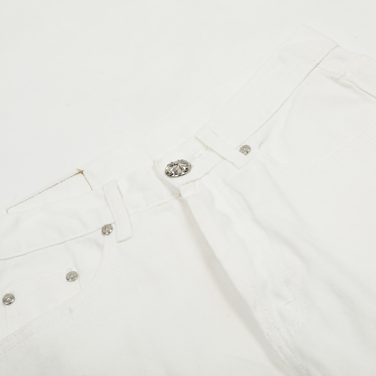 Chrome Hearts Cross Patch Jeans - DopestKickz