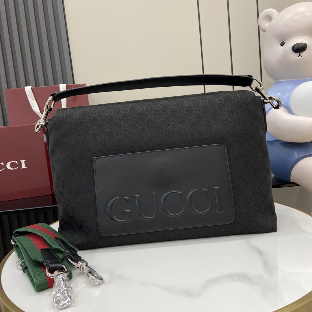 Gucci Medium GG Crossbody Bag With Web - DopestKickz