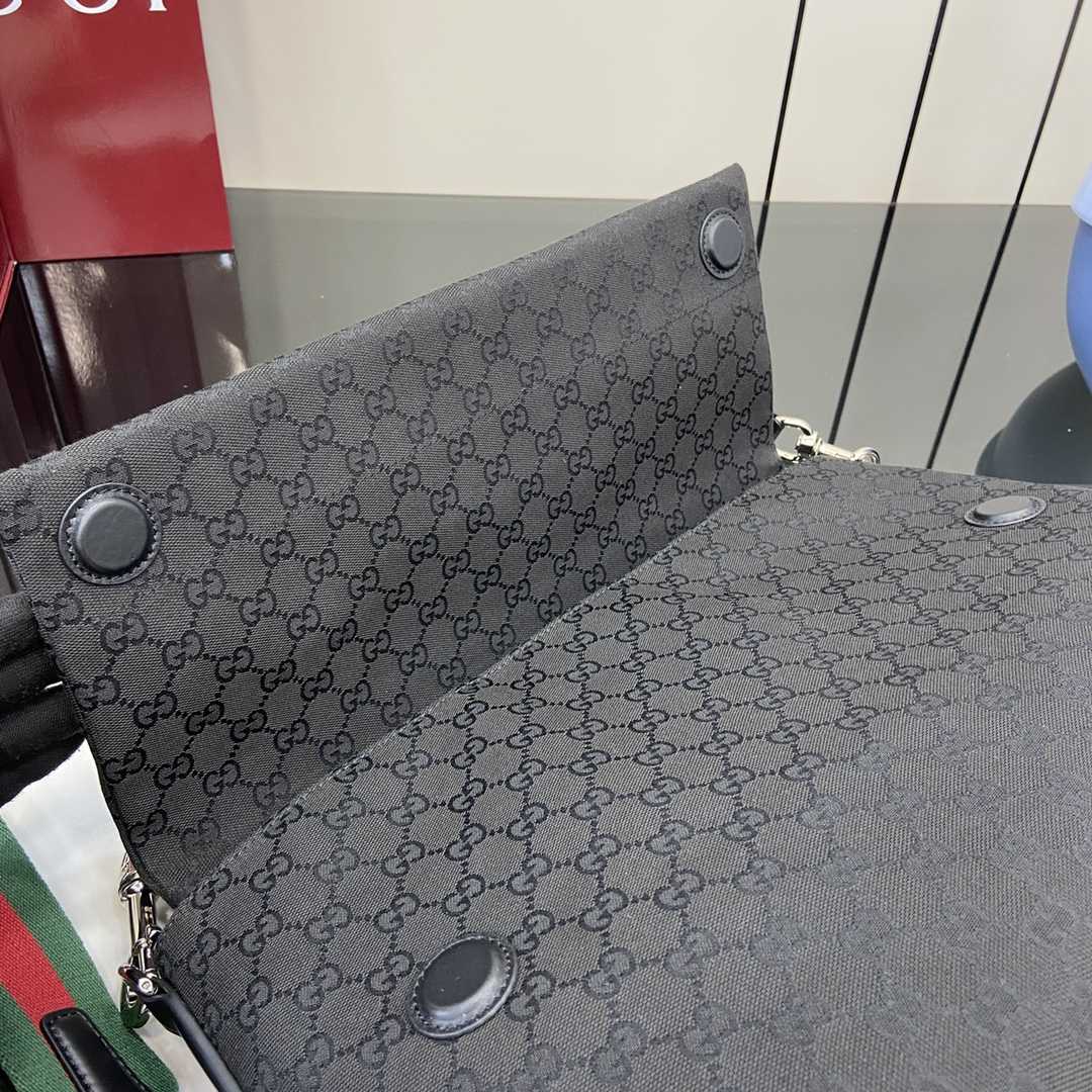 Gucci Medium GG Crossbody Bag With Web - DopestKickz
