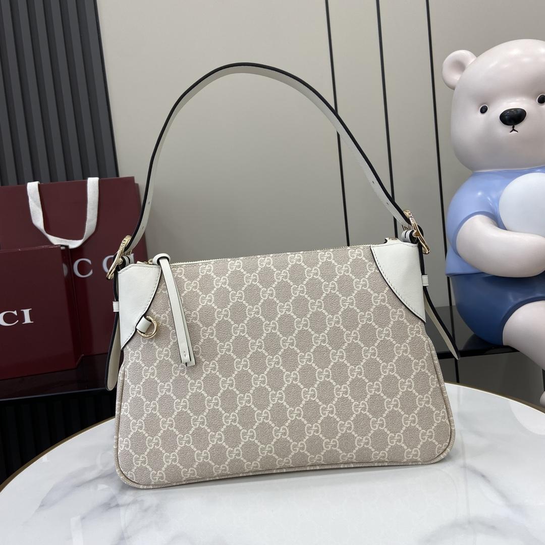 Gucci GG Emblem Medium Shoulder Bag - DopestKickz