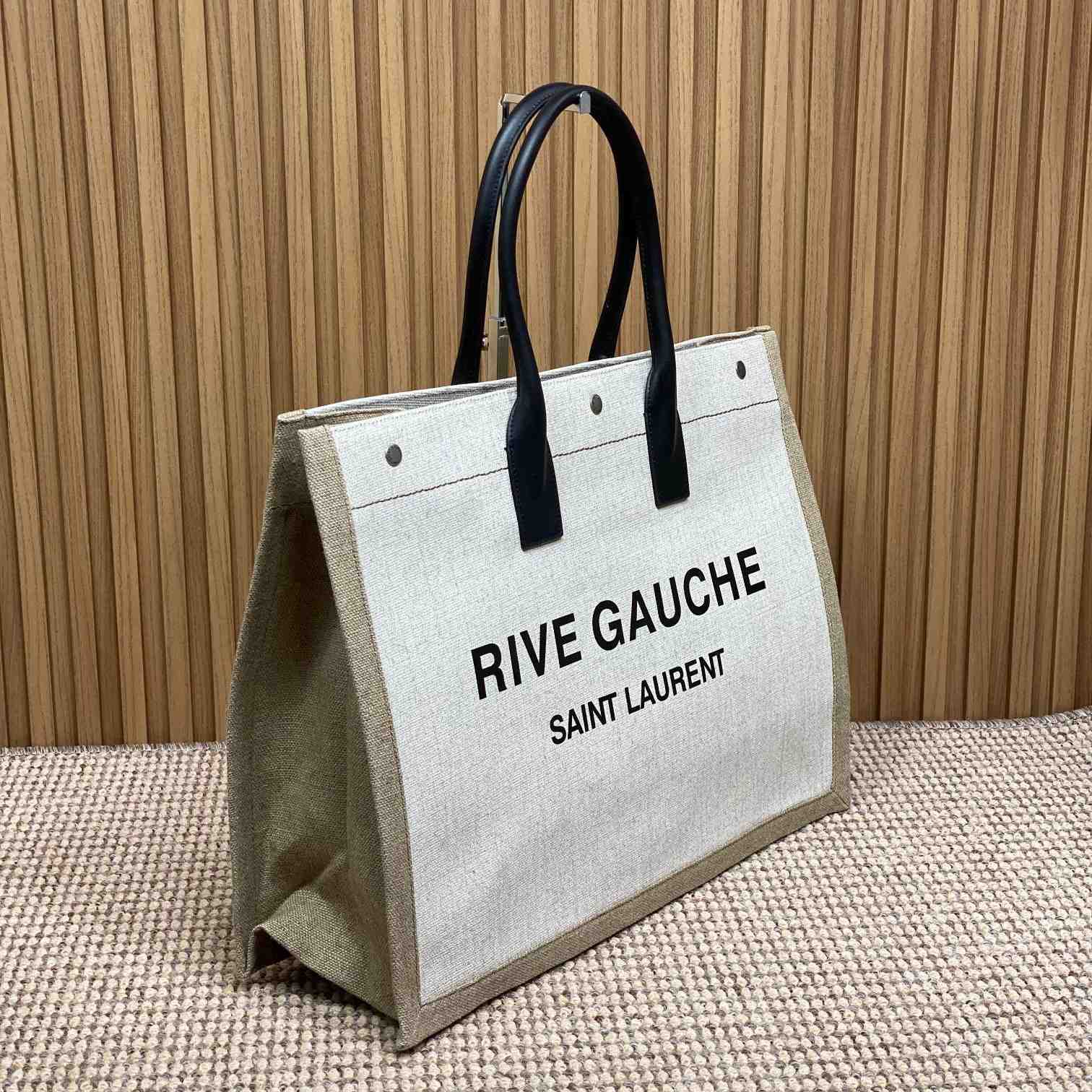 Saint Laurent Rive Gauche Tote In Canvas - DopestKickz