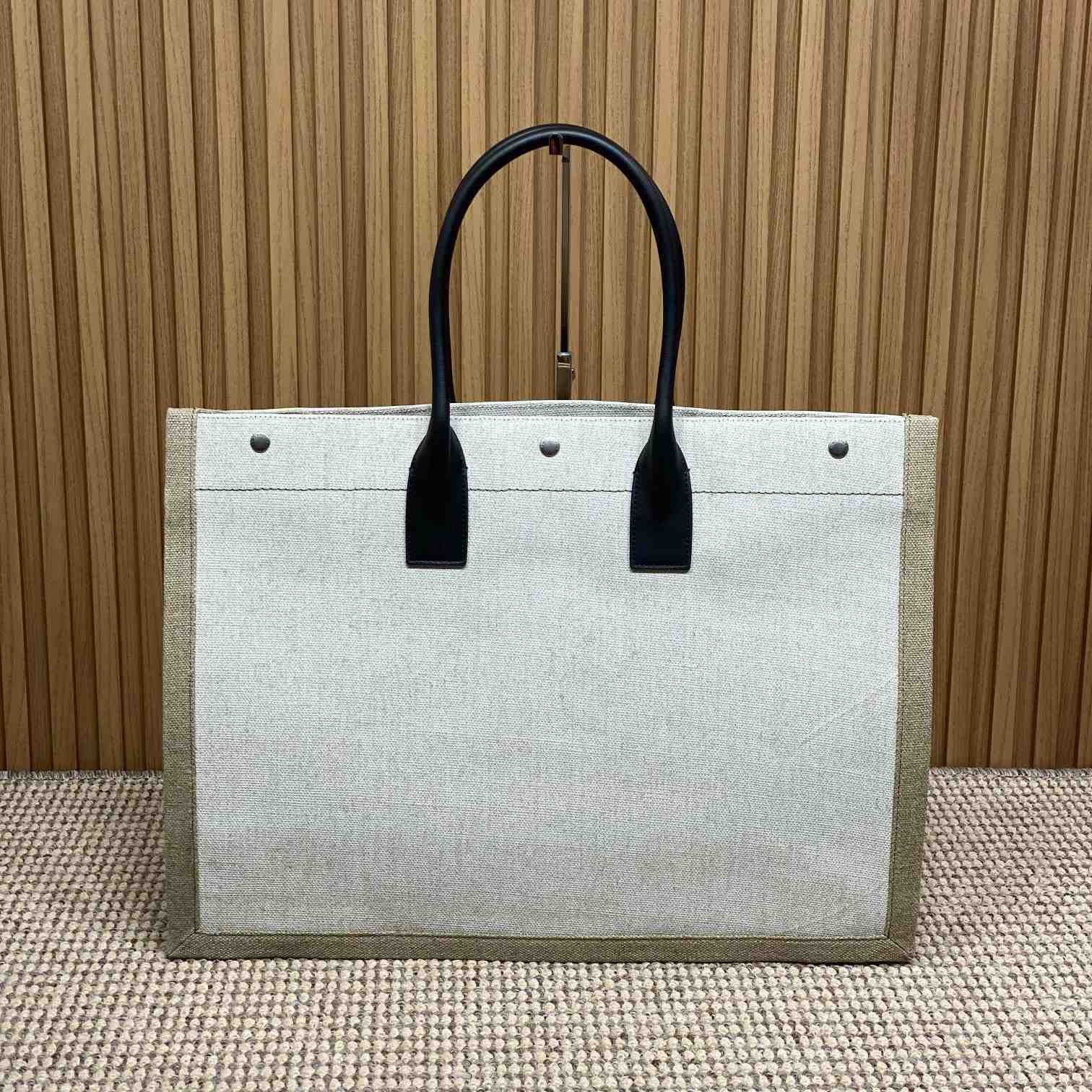 Saint Laurent Rive Gauche Tote In Canvas - DopestKickz