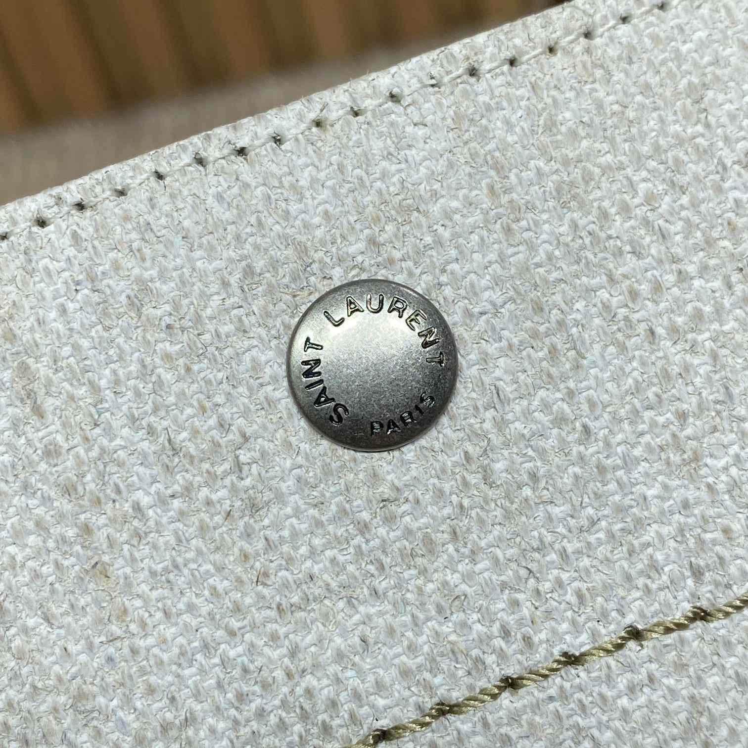 Saint Laurent Rive Gauche Tote In Canvas - DopestKickz