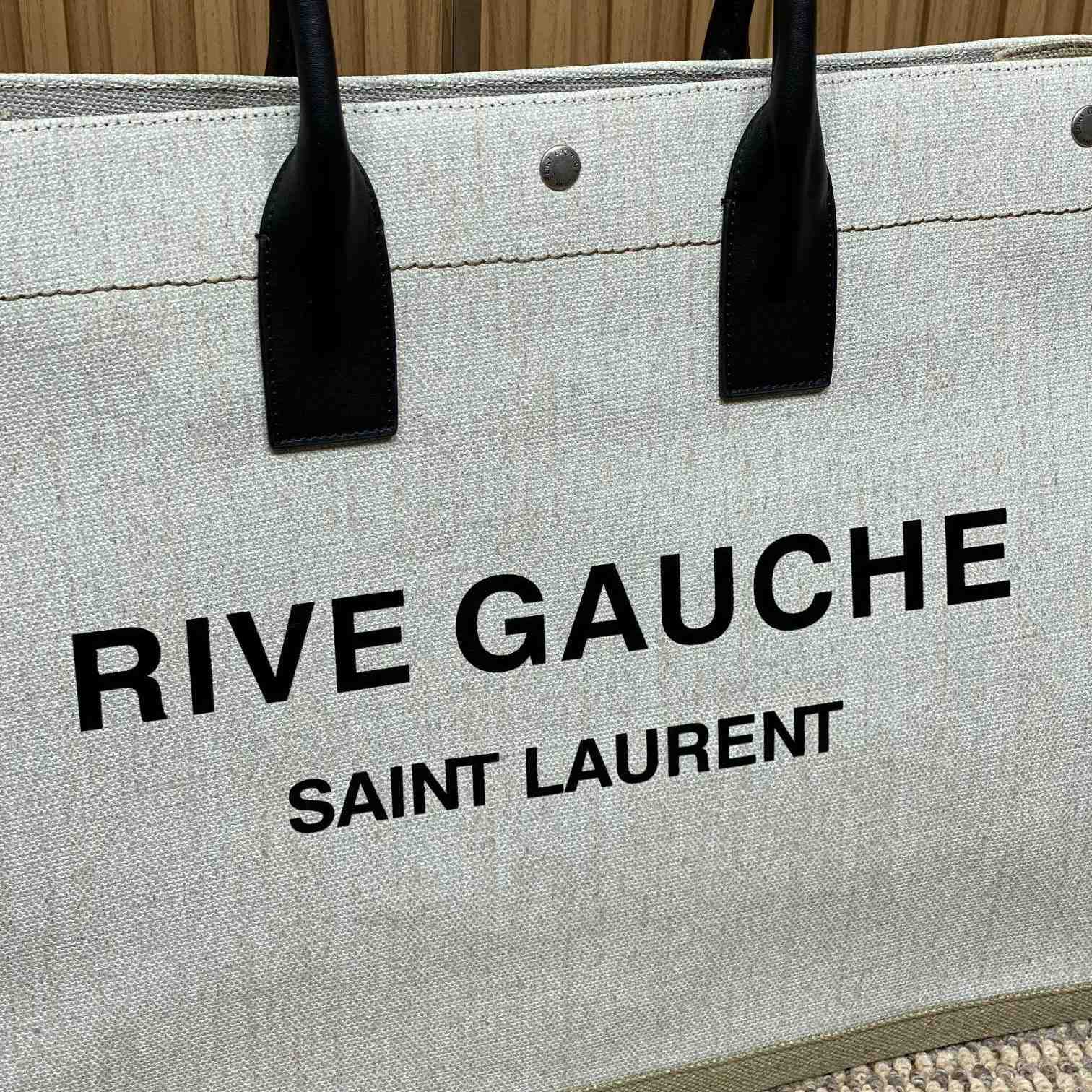 Saint Laurent Rive Gauche Tote In Canvas - DopestKickz